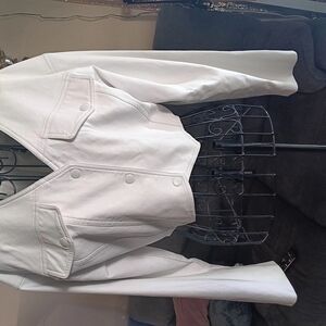 Nasty Gal White Leather Jacket